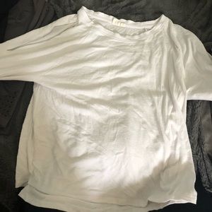 Gap cold shoulder white sweater